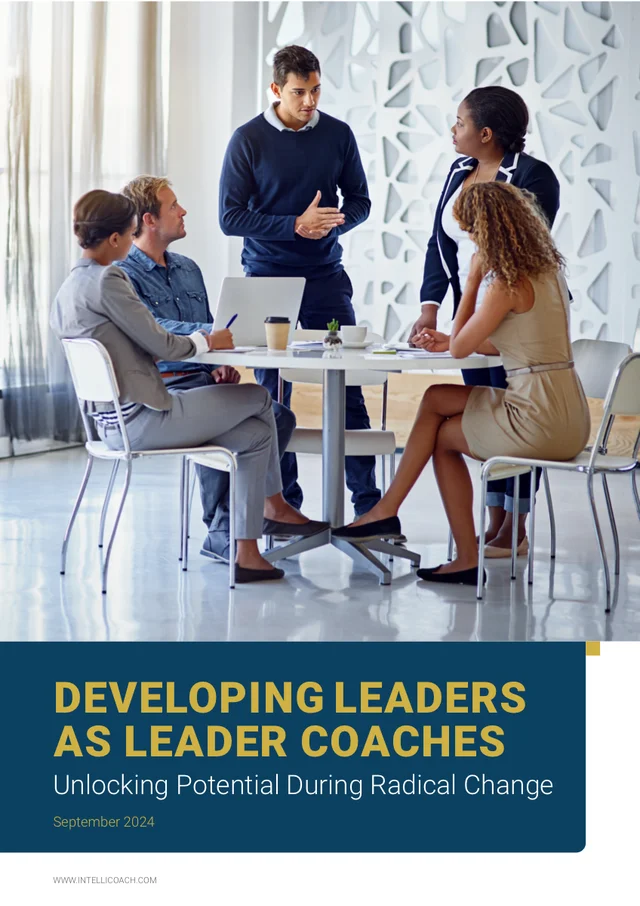 Cover of the Developing Leaders as Leader Coaches white paper.
